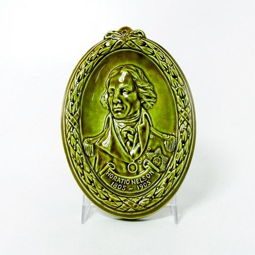 VINTAGE STONEWARE PLAQUE, ADMIRAL