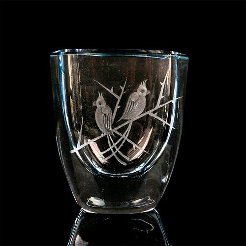 VINTAGE STROMBERG SIGNED GLASS