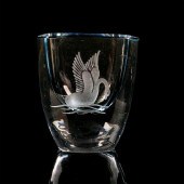 VINTAGE STROMBERG SIGNED GLASS