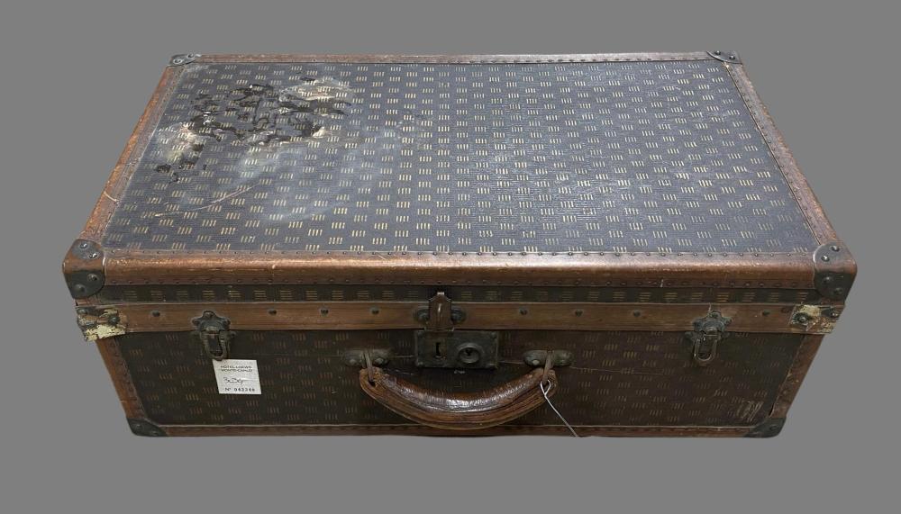 VINTAGE SUITCASE, H: 9-1/2; W: