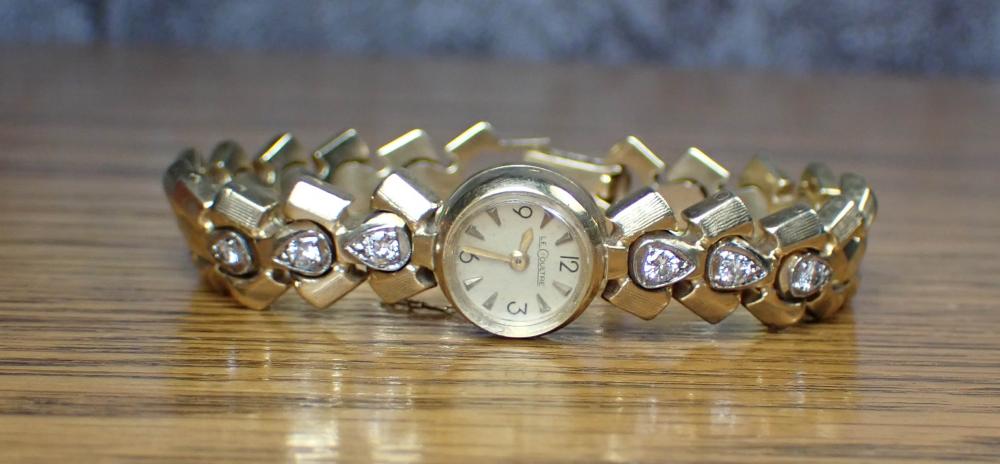 VINTAGE SWISS GOLD AND DIAMOND
