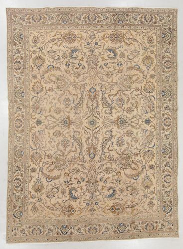 VINTAGE TABRIZ RUG, PERSIA: 9'6'' X