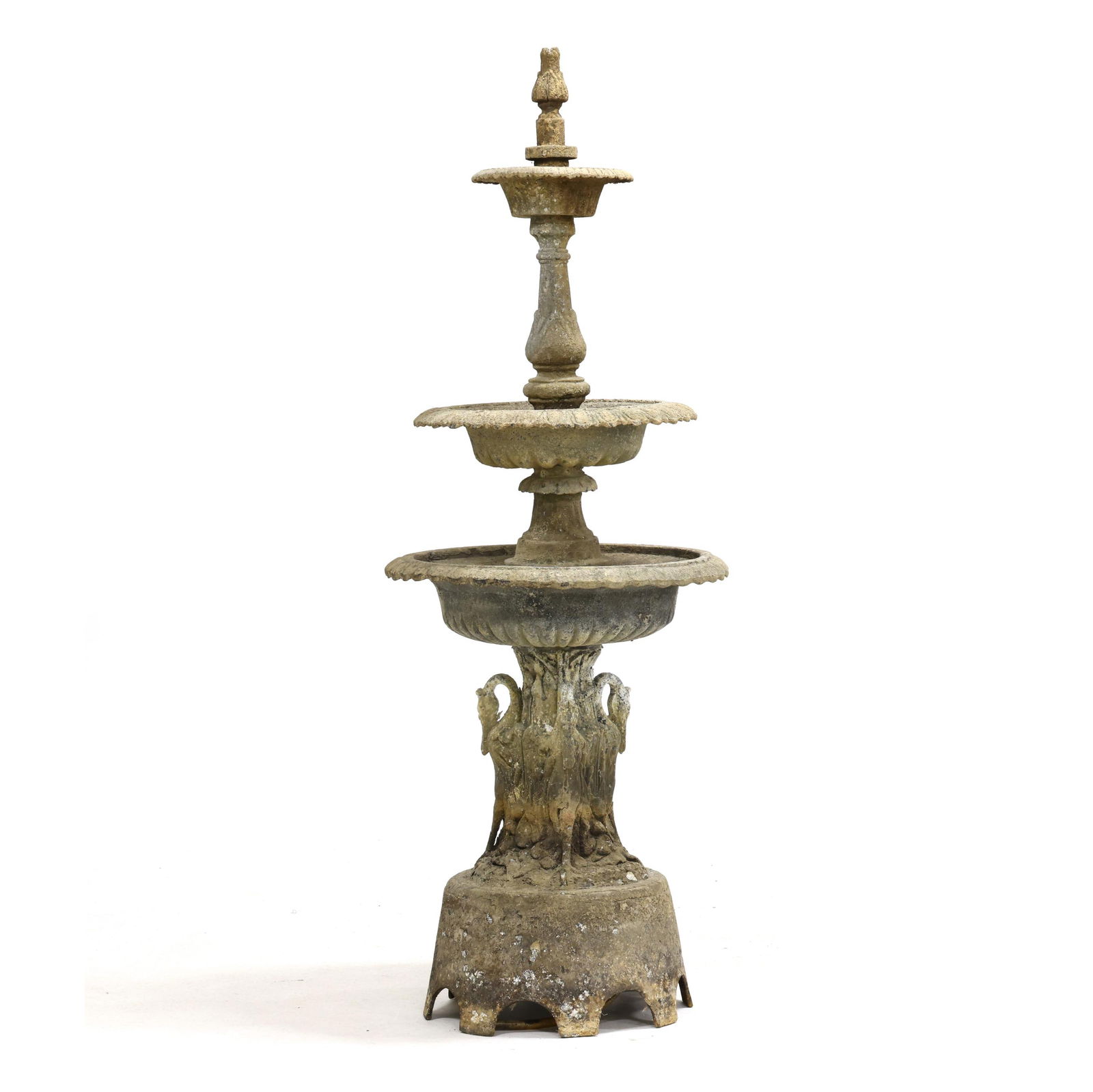 VINTAGE TALL THREE-TIERED FIGURAL