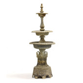 VINTAGE TALL THREE-TIERED FIGU