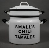 VINTAGE TAMALES ENAMEL DOUBLE