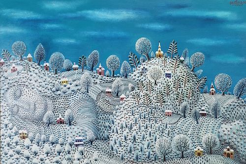 VINTAGE TAMAS GALAMBOS OIL ON
