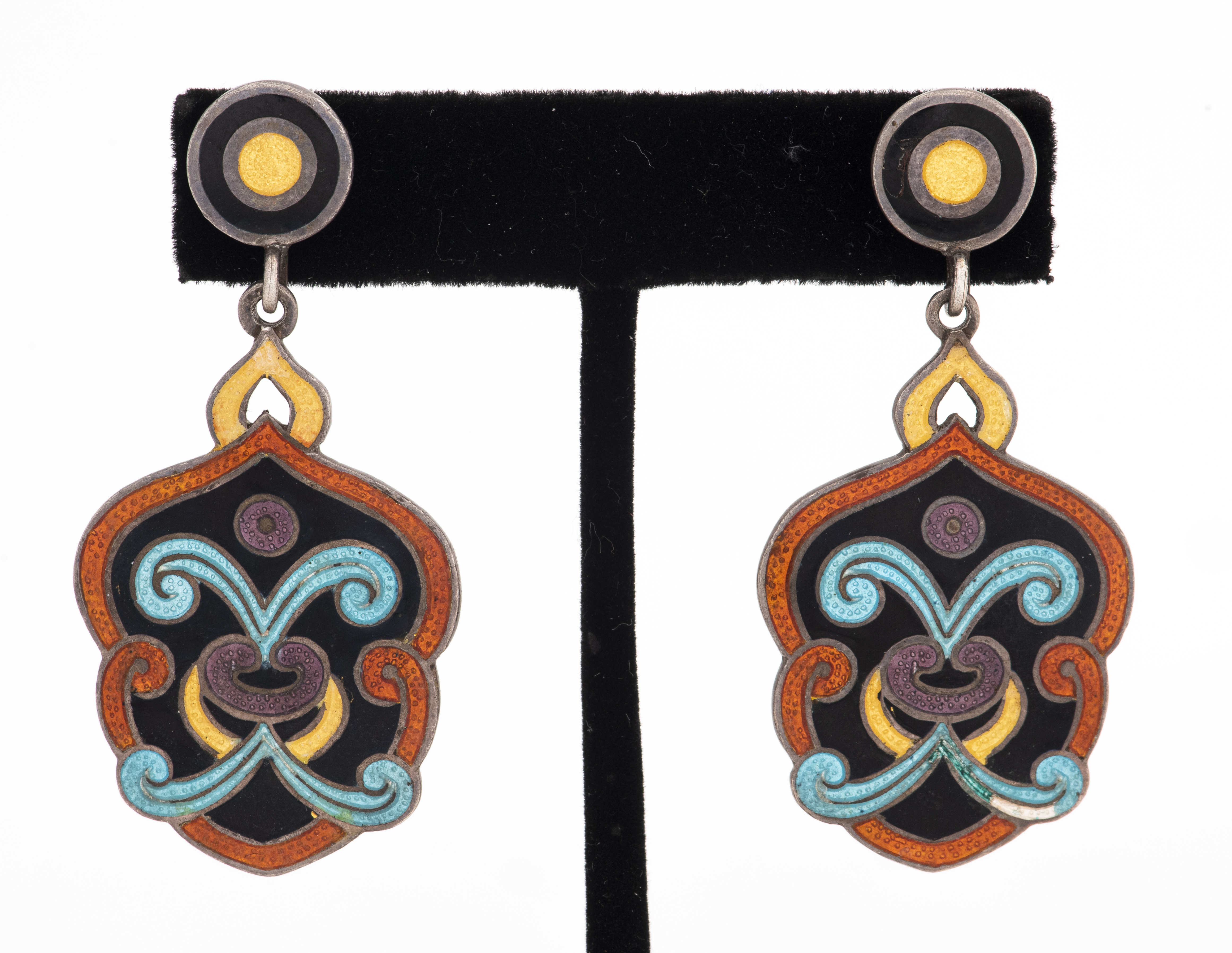 VINTAGE TAXCO MEXICAN SILVER ENAMEL