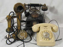 Vintage telephones. A ''
