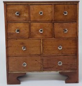 VINTAGE TEN DRAWER APOTHECARY