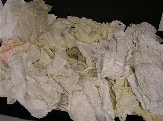 Vintage textiles  mostly white