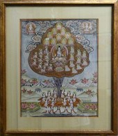VINTAGE THAI TIBETAN THANGKA O