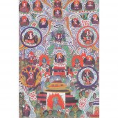 VINTAGE TIBETAN THANGKA BUDDHI