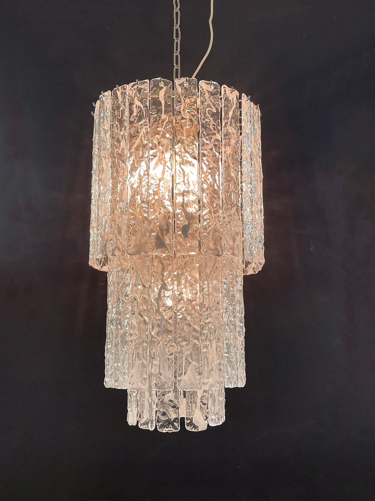 VINTAGE TIERED MURANO ART GLASS