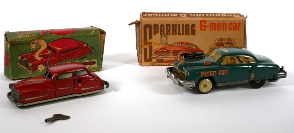 VINTAGE TIN LITHO CAR TOYSLot of