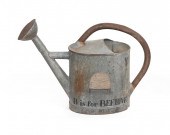 VINTAGE TIN WATERING CAN WITH