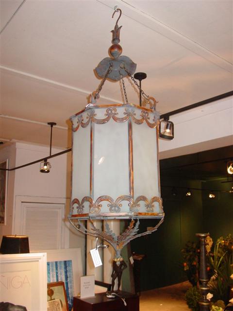 VINTAGE TOLE PEINTE CHINOISERIE