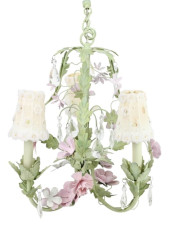 VINTAGE TOLE WROUGHT IRON & CR