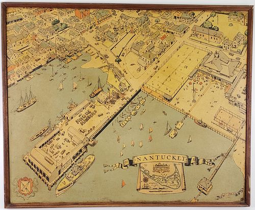 VINTAGE TONY SARG BIRD'S EYE VIEW