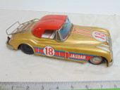VINTAGE TOY RACE CAR, JAGUAR,
