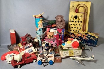 Vintage toys, including Gee-Wiz