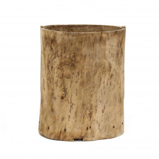 VINTAGE TREE TRUNK BARREL  Early to