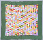 VINTAGE TRIANGLE MOSAIC PIECED