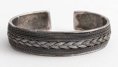 VINTAGE TRIBAL SILVER WOVEN CU