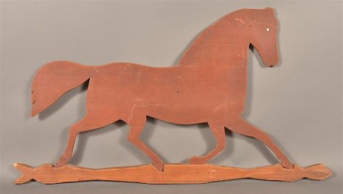 VINTAGE TROTTING HORSE SILHOUETTE