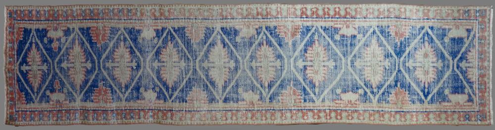 VINTAGE TURKISH HAND KNOTTED RUNNER
