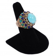 VINTAGE TURQUOISE, LAPIS, DIAM
