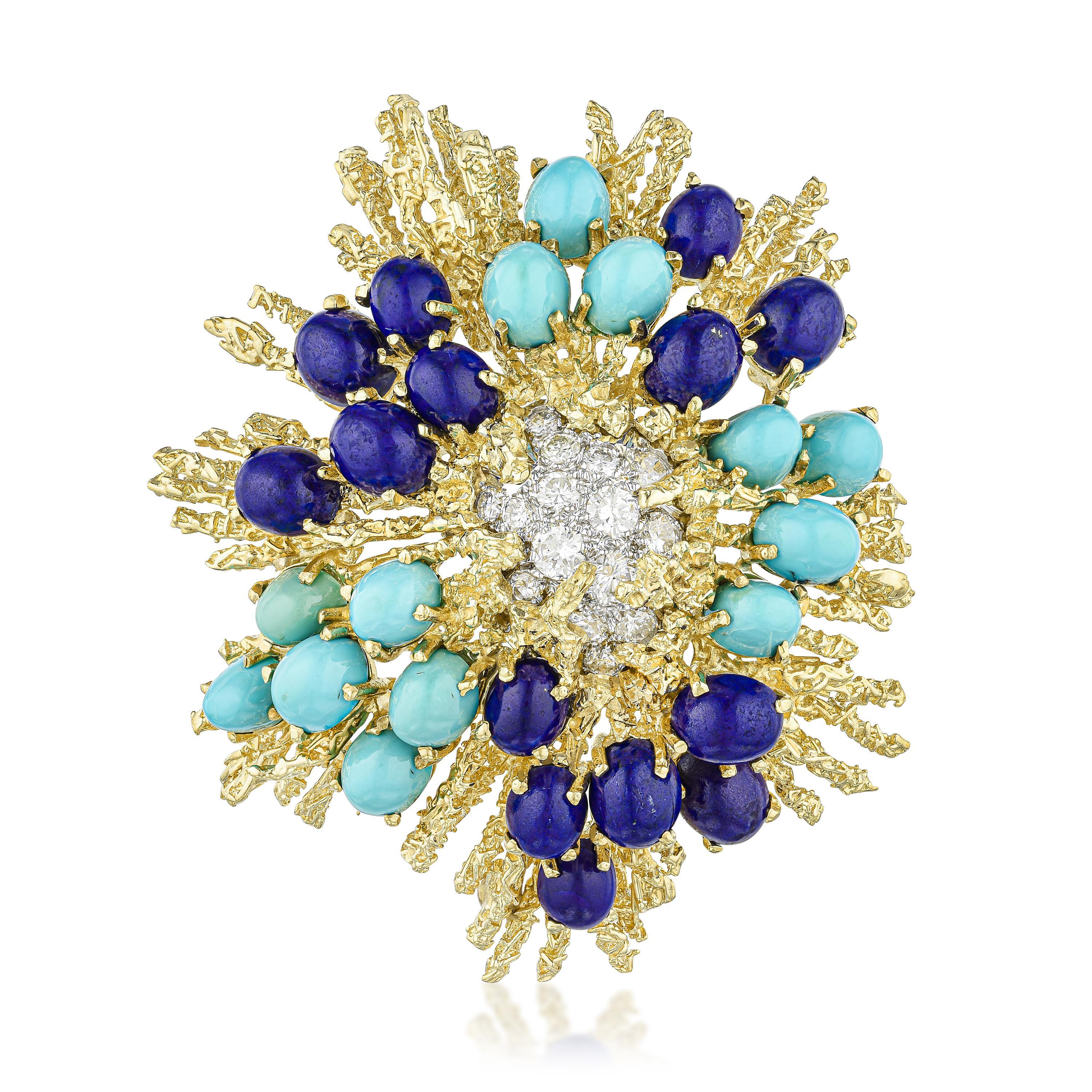 VINTAGE TURQUOISE LAPIS LAZULI