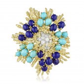 VINTAGE TURQUOISE LAPIS LAZULI
