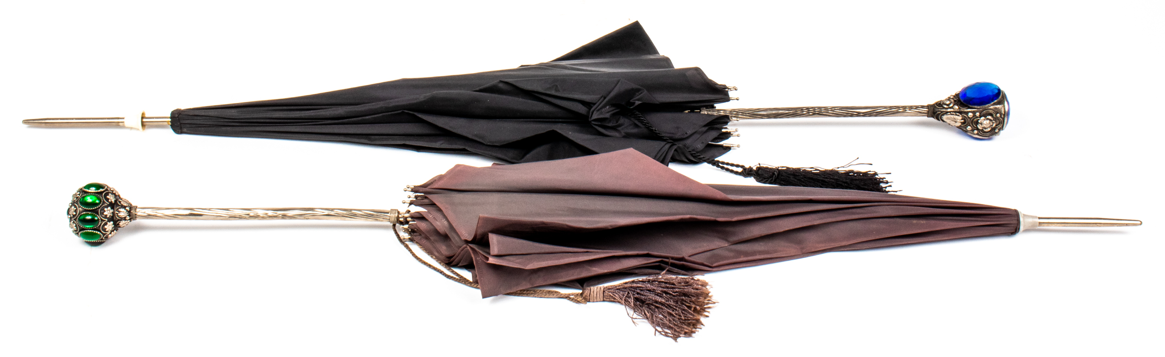 VINTAGE UMBRELLAS WITH FAUX JEWEL