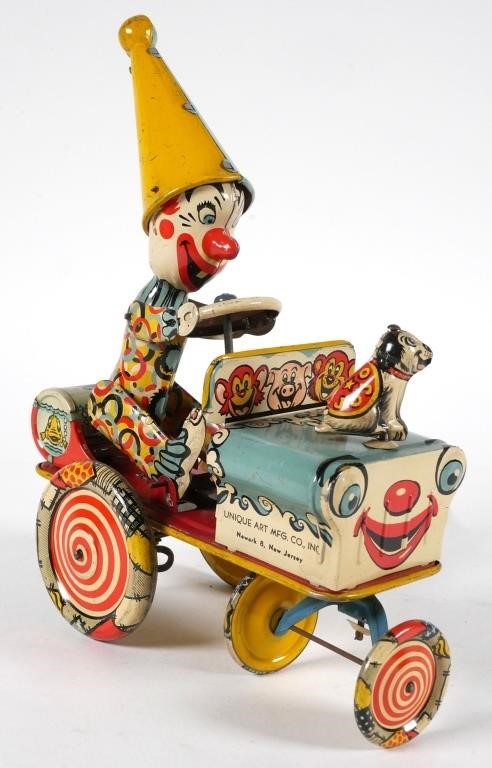 VINTAGE UNIQUE ART CLOWN WIND-UP
