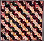 Vintage Velvet Log Cabin Tied