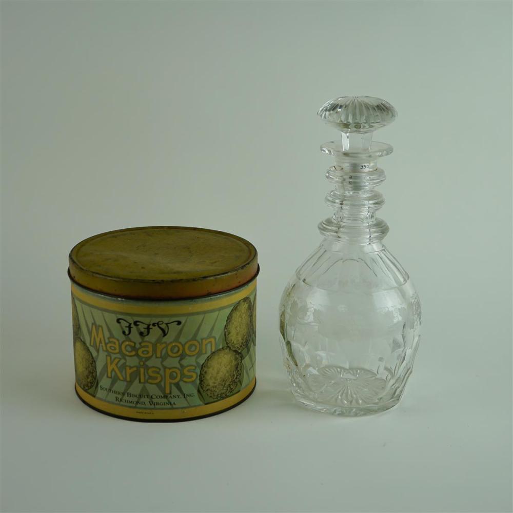 VINTAGE VIRGINIA BISCUIT TIN AND