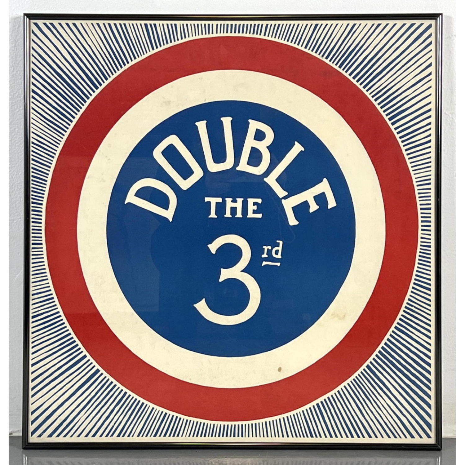 Vintage voting lithograph print. 
