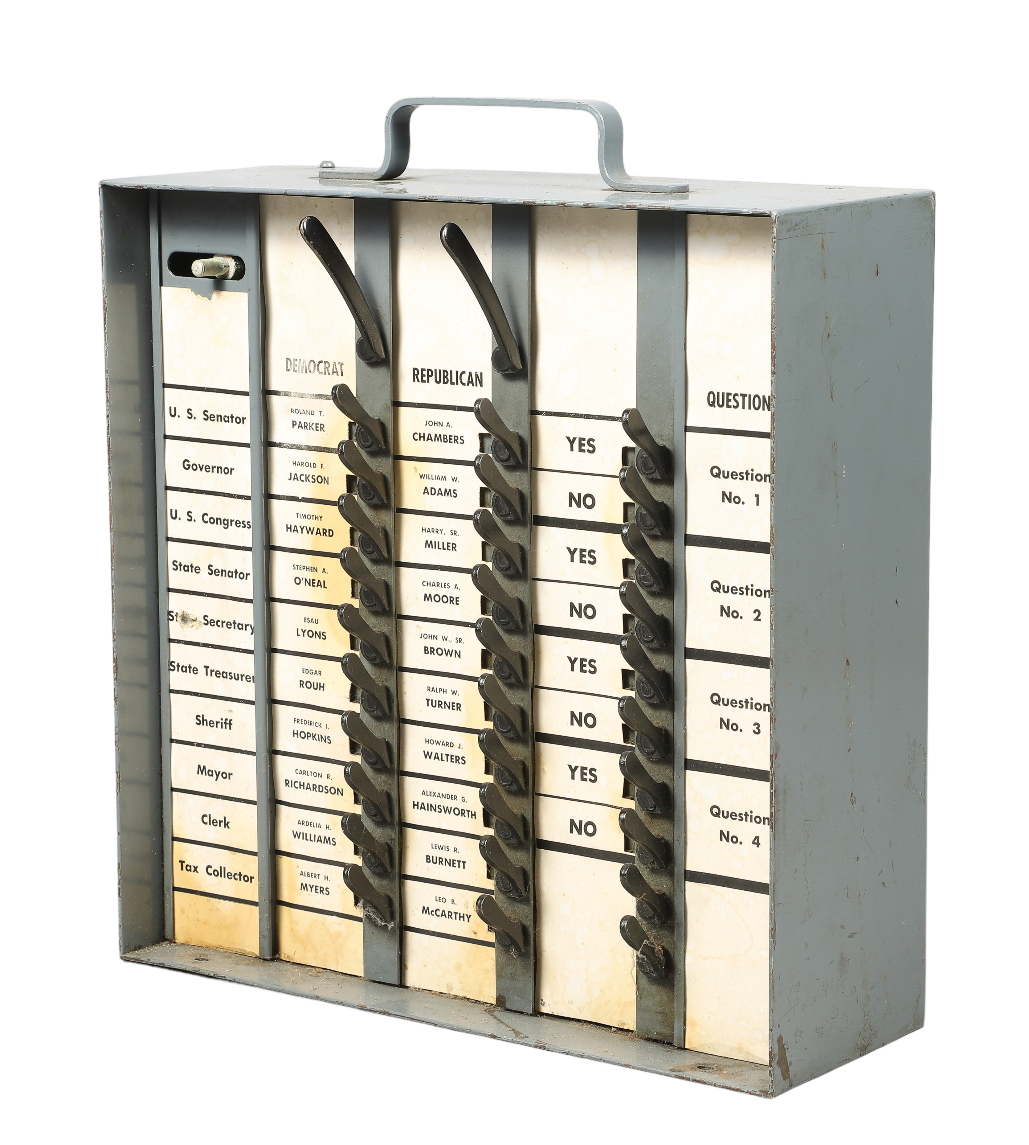 Vintage voting machine,