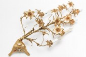 VINTAGE WALL SCONCE, FLORAL GI