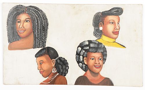 VINTAGE WEST AFRICAN BARBERSHOP /