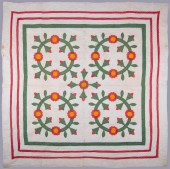 VINTAGE WHIG ROSE APPLIQUE QUI