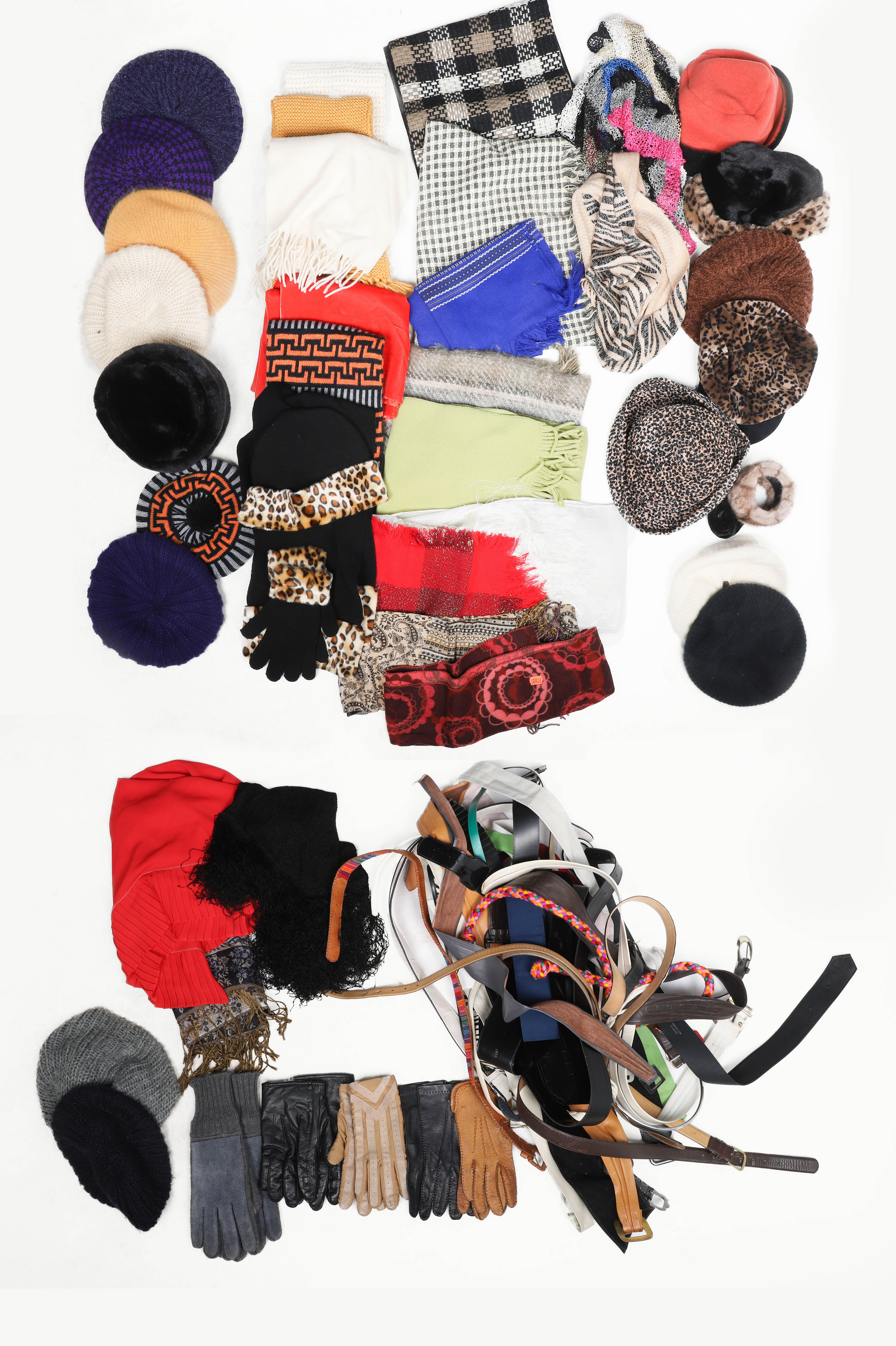 Vintage winter hat and scarf