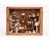 Vintage wood book shipping cra