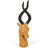 VINTAGE WOOD CARVED ANTELOPEDE