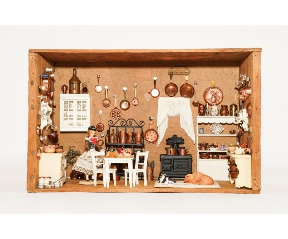 Vintage wood fruit crate kitchen
