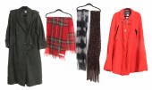 Vintage wool coats and scarves