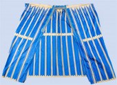 VINTAGE WOVEN BLUE AND GOLD ME