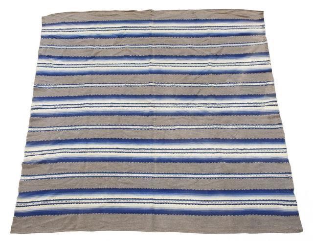 VINTAGE WOVEN SERAPE BLANKET,