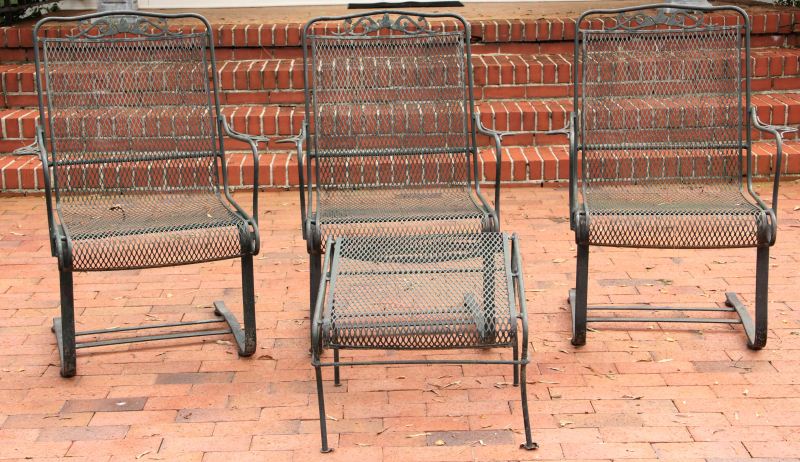 Vintage Wrought Iron Patio Set(4)