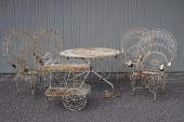 VINTAGE WROUGHT IRON PEACOCK O